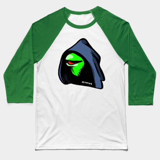 Evil Kermit Dark Side Meme Baseball T-Shirt by sketchnkustom